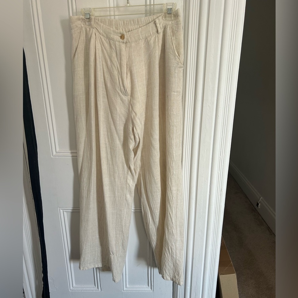 Illa Illa Cream striped pants